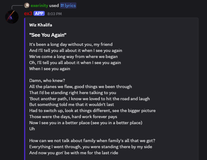 screenshot of the bot 1