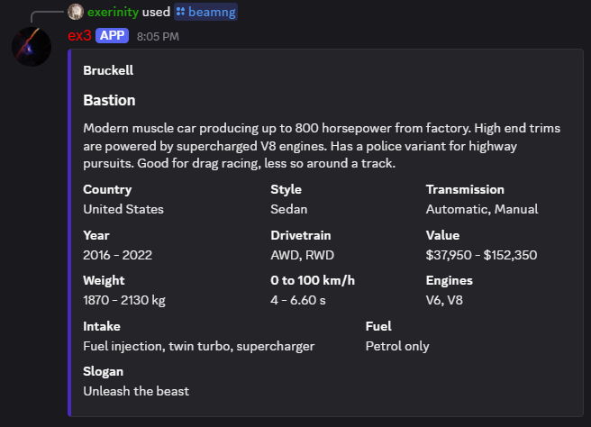 screenshot of the bot 2