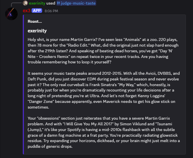 screenshot of the bot 3